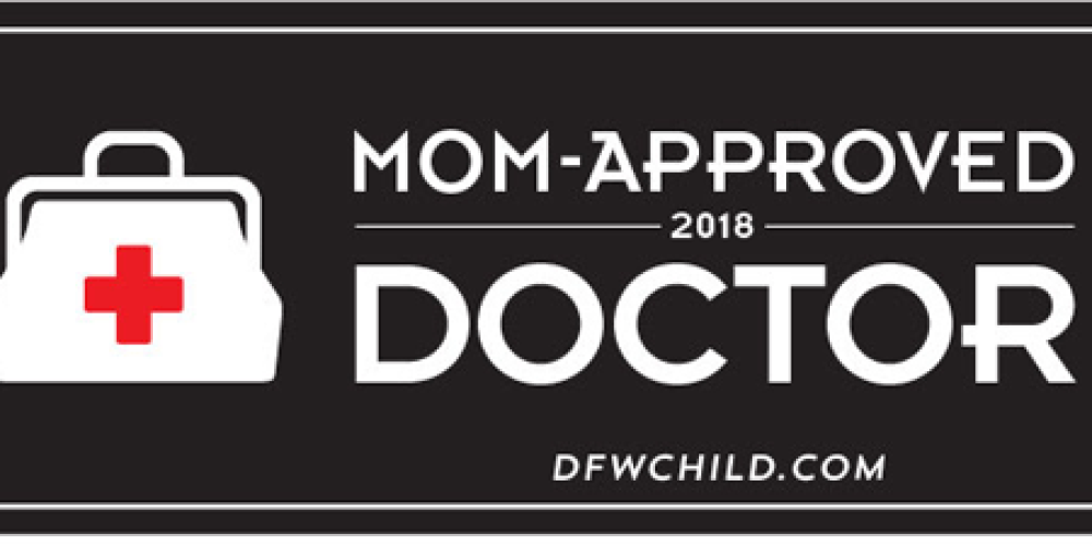Drs. Heintges and Sigman Awarded DFW Child’s 2017 Mom-Approved Doctor Award